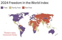 Рашка опустилась на дно мирового рейтинга свободы